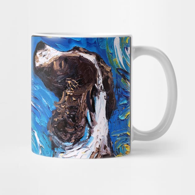 English Springer Spaniel Starry Night by sagittariusgallery